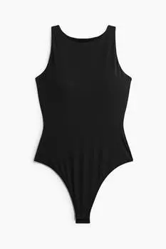 Боди-Стринги из микрофибры с мягкими чашками H&M, черный