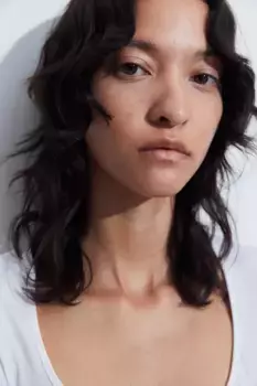Боди-стринги из трикотажа H&M, белый