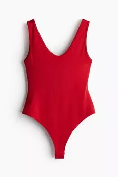 Боди-Стринги из трикотажа H&M, красный