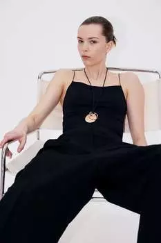 Боди-Стринги на бретелях H&M, черный