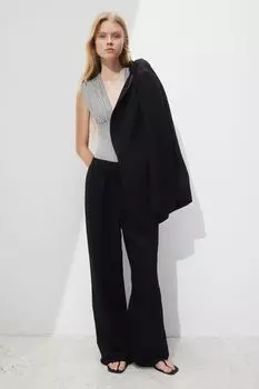 Боди-Стринги с V-образным вырезом H&M, белый