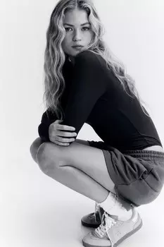 Боди стринги с водолазкой H&M, серый