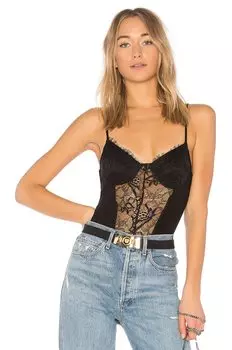Боди superdown Jeannie Lace, черный