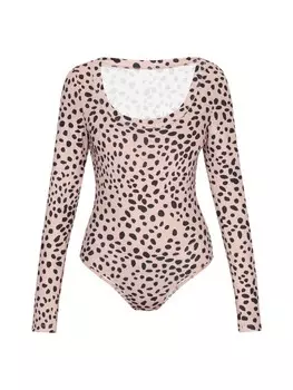 Боди Swirly Bodysuit, цвет Leopard