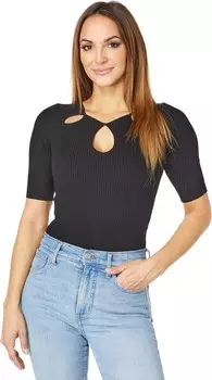 Боди Ted Baker Sofiyaa Knitted Bodysuit w/ Front Keyhole Detail, черный