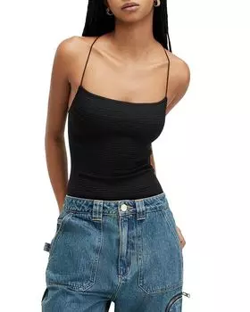 Боди Tilly Smocked Cami ALLSAINTS, черный
