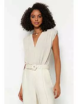 Боди trendyol, кремовый