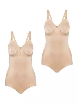 Боди TRIUMPH Bodysuit Doreen + Cotton, бежевый