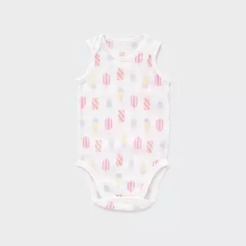 Боди UNIQLO Joy of Print из хлопковой сетки с принтом, фиолетовый
