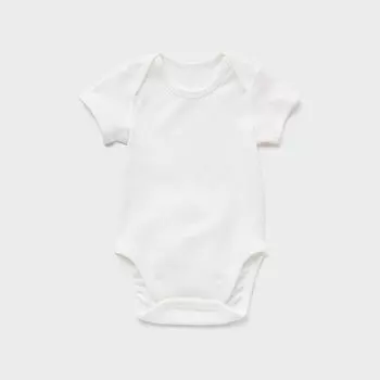 Боди UNIQLO с короткими рукавами, белый