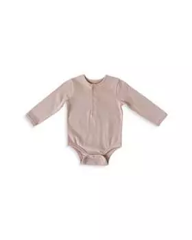 Боди унисекс Essentials Henley с длинными рукавами - для малышей Pehr, цвет Pink