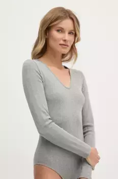 Боди United Colors of Benetton, серый