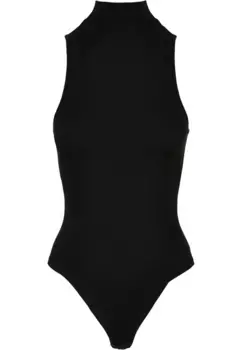 Боди URBAN CLASSICS "Женское боди без рукавов с воротником "URBAN CLASSICS", черный