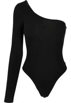 Боди URBAN CLASSICS "Женское женское боди Urban Classics из органического асимметричного кроя с одним рукавом", черный