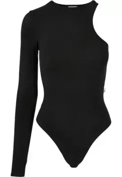 Боди URBAN CLASSICS "Женское женское боди Urban Classics из органического эластичного асимметричного силуэта", черный