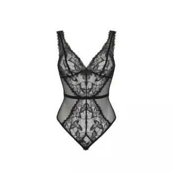 Боди узкого кроя Leni Agent Provocateur, черный