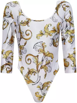 Боди Versace Jeans Couture с принтом Barocco, белый