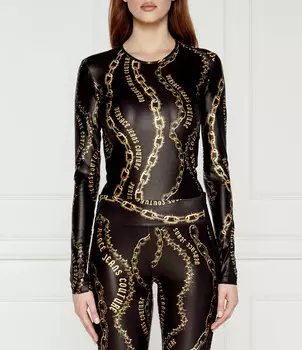 Боди Versace Jeans Couture Slim Fit, черный