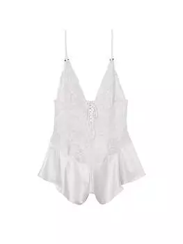 Боди Victoria's Secret Lattice Lace, белый