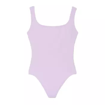 Боди Victoria's Secret Pink Base Cotton, сиреневый