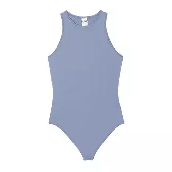 Боди Victoria's Secret Pink Base Stretch High-neck, синий