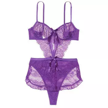 Боди Victoria's Secret Very Sexy The Dreamer Teddy, фиолетовый