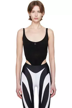 Боди Viscrepe Mugler, черный