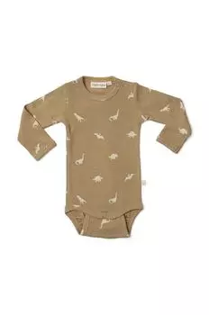 Боди в неоантическом стиле BNS20 That's mine, коричневый