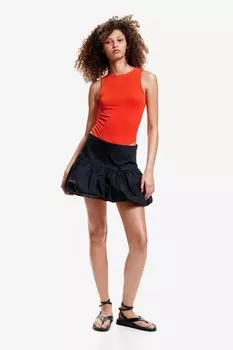 Боди в рубчик со стрингами H&M, оранжевый