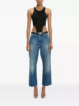 Боди в рубчик Victoria Beckham, черный