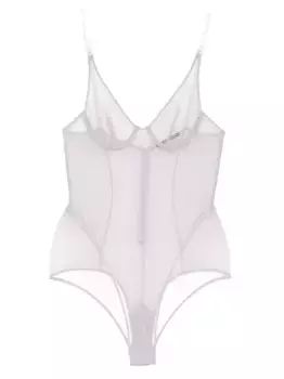 Боди в технике кроше Kiki de Montparnasse, фиолетовый