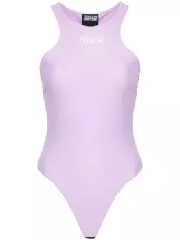 Боди Warranty с логотипом Versace Jeans Couture, фиолетовый