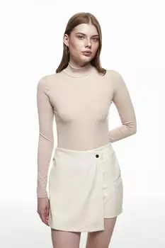 Боди-водолазка Бежевый QUZU