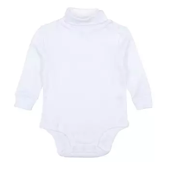 Боди-водолазка Leveret Baby, нейтральный однотонный цвет, белый