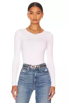 Боди Yummie Longsleeve Thong, белый