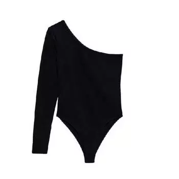 Боди Zara Asymmetric Soft, черный