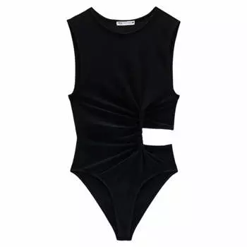 Боди Zara Cut-out, черный