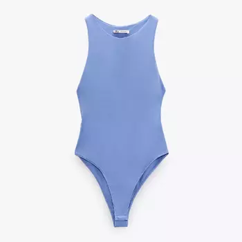 Боди Zara Halter Neck, голубой