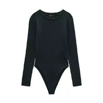 Боди Zara Long Sleeves, зеленый