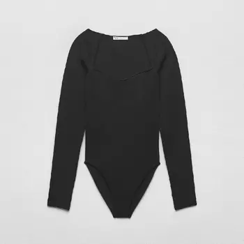 Боди Zara Seamless, черный