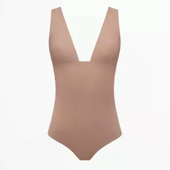 Боди Zara Shapewear, бежево-розовый