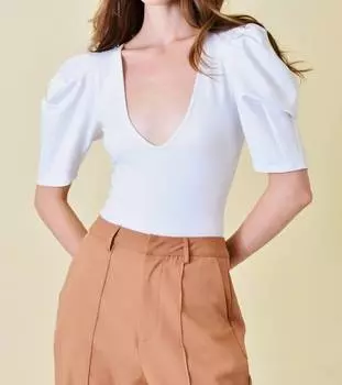 Боди Zebra белого цвета Fore