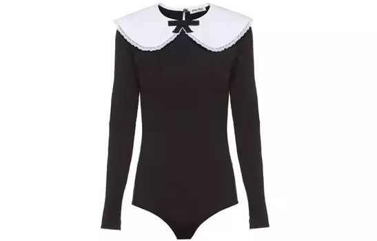 Боди Женский Черный Miu Miu