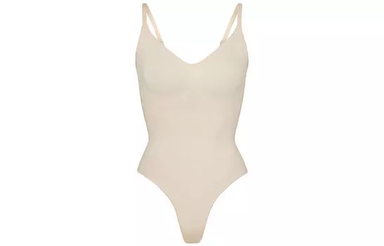 Боди Женский Песочный Skims