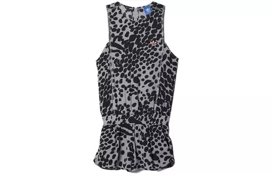 Боди женское средне-серое, меланжевое Adidas Originals