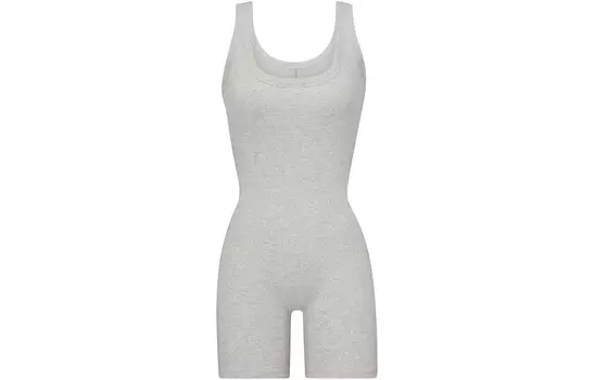 Боди женское светло-серое Skims