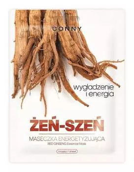 Бодрящая тканевая маска Женьшень 23г Conny, Red Ginseng Essence Mask