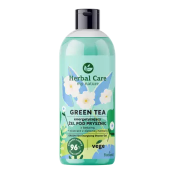 Бодрящий гель для душа с бетаином Herbal Care Green Tea, 500 мл