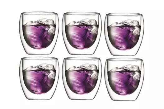Bodum 971101 Набор стаканов Pavina, 6 шт., 0,25 л, с двойными стенками