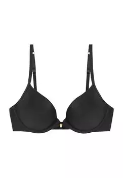 Body Make-Up Essentials Бюстгальтер пуш-ап на косточках для женщин Triumph, черный